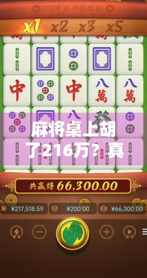 麻将桌上胡了216万？真实故事背后的财富密码与人生启示